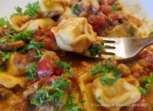 Tortellinis au poulet, sauce à la mexicaine + de Messidor | Photo de Messidor