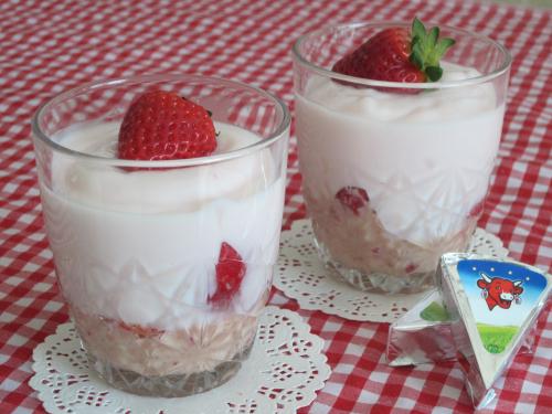 Verrine dessert fraise-fromage de Corralou | Photo de Corralou