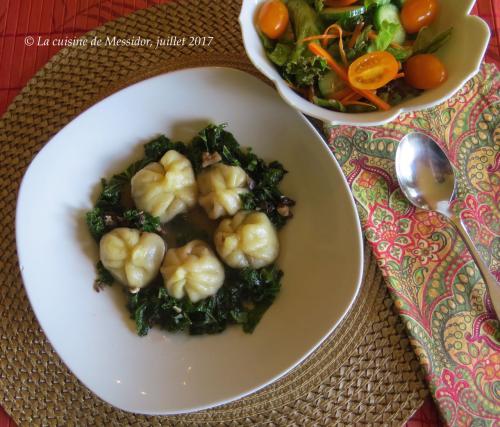 Won ton maison au beurre de champignons de Messidor | Photo de Messidor